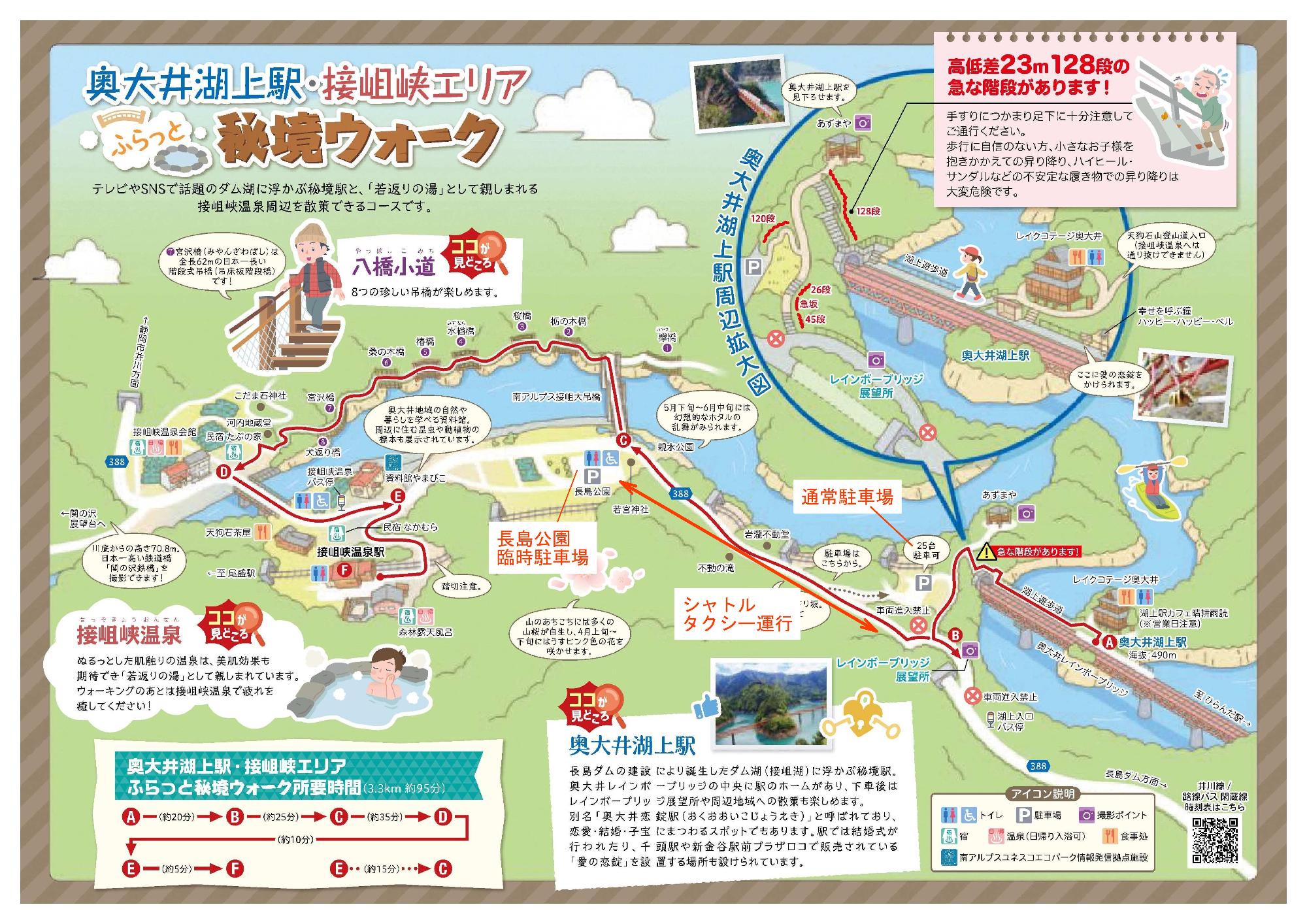 奥大井湖上駅周辺マップ