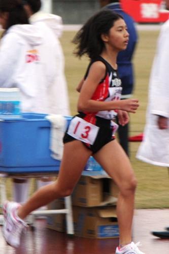 1500mタイムレース松崎未来選手の写真