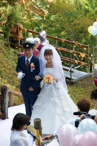 奥大井湖上駅結婚式（2010年）の写真4