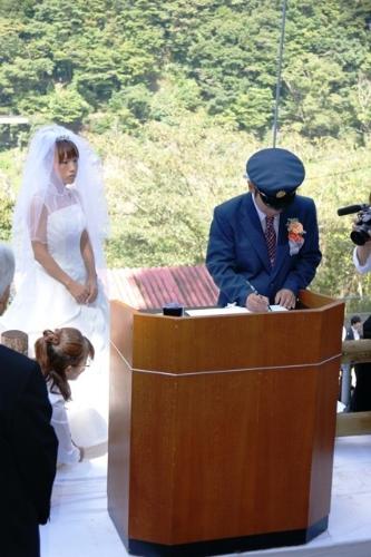 奥大井湖上駅結婚式（2010年）の写真7