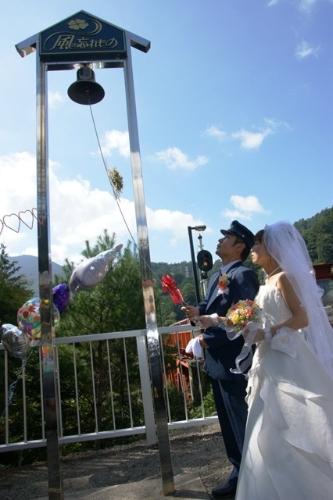 奥大井湖上駅結婚式（2010年）の写真17