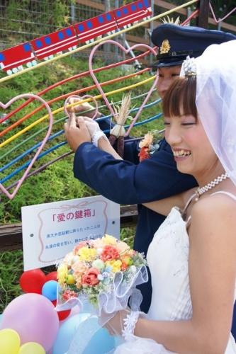 奥大井湖上駅結婚式（2010年）の写真19