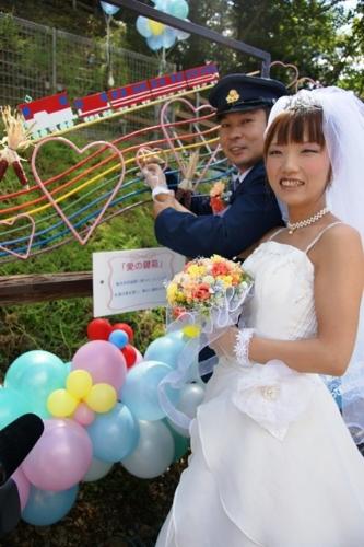 奥大井湖上駅結婚式（2010年）の写真20