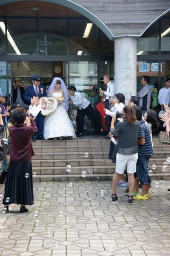 奥大井湖上駅結婚式（2010年）の写真48