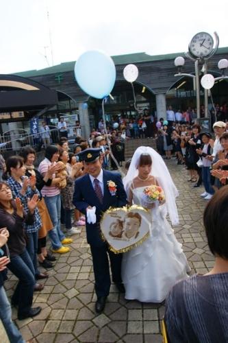 奥大井湖上駅結婚式（2010年）の写真52