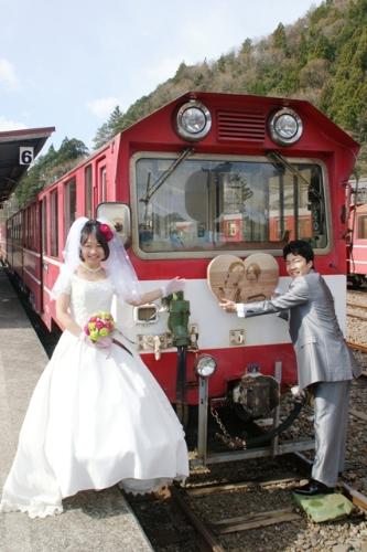 奥大井湖上駅結婚式（2012年3月25日）の写真2