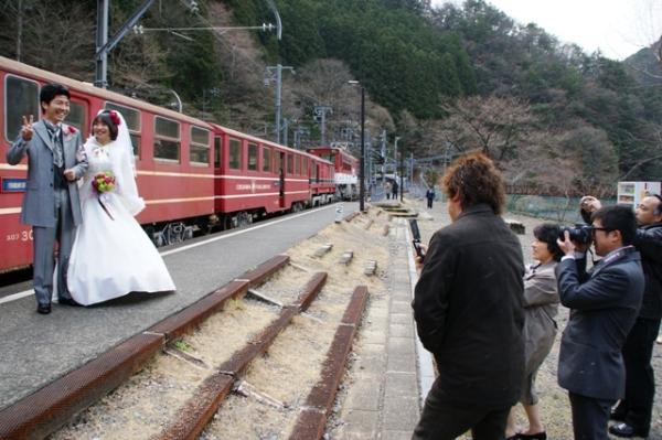 奥大井湖上駅結婚式（2012年3月25日）の写真6