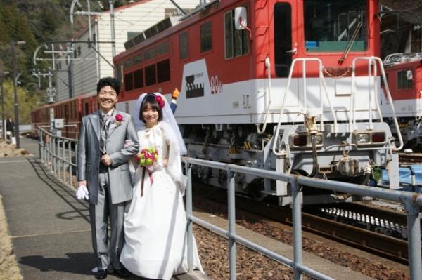 奥大井湖上駅結婚式（2012年3月25日）の写真7