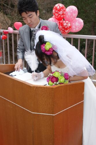 奥大井湖上駅結婚式（2012年3月25日）の写真12