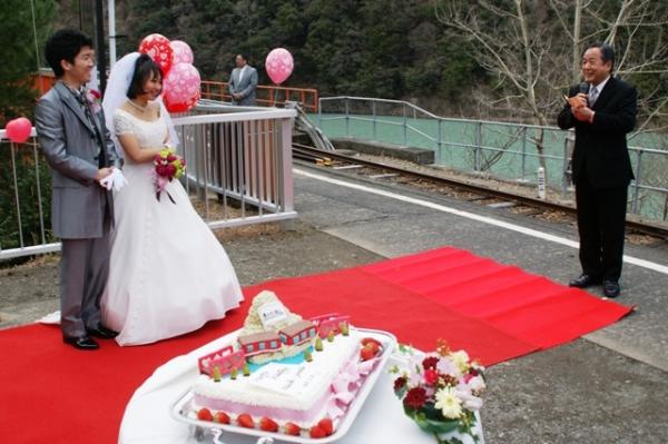 奥大井湖上駅結婚式（2012年3月25日）の写真18