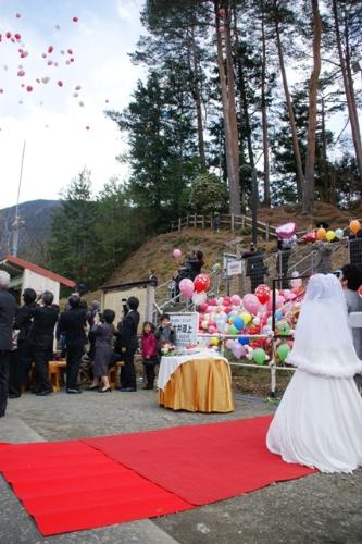 奥大井湖上駅結婚式（2012年3月25日）の写真22