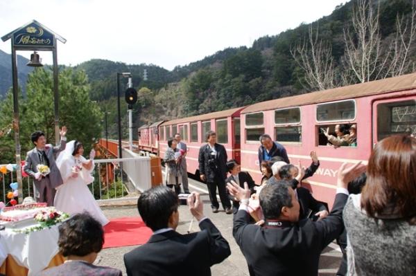 奥大井湖上駅結婚式（2012年3月25日）の写真40