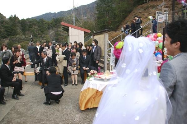 奥大井湖上駅結婚式（2012年3月25日）の写真41