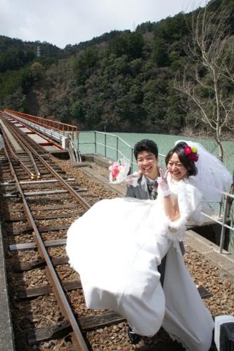奥大井湖上駅結婚式（2012年3月25日）の写真46