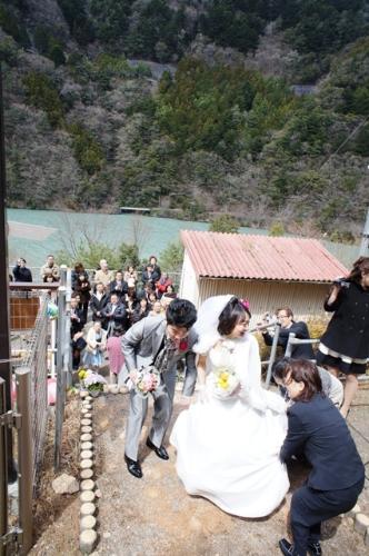 奥大井湖上駅結婚式（2012年3月25日）の写真49
