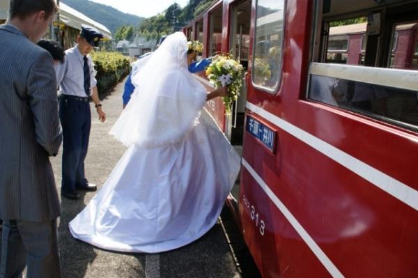 奥大井湖上駅結婚式（2012年10月13日）の写真3
