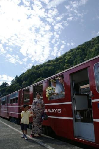 奥大井湖上駅結婚式（2012年10月13日）の写真5