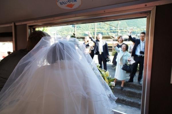奥大井湖上駅結婚式（2012年10月13日）の写真7
