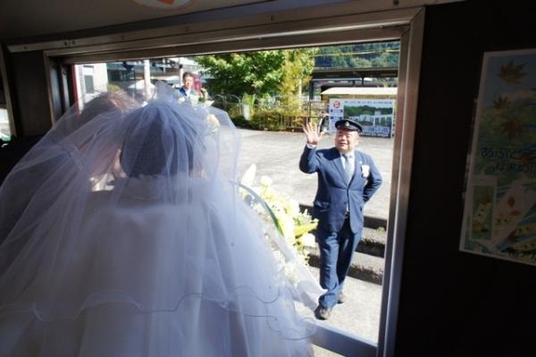 奥大井湖上駅結婚式（2012年10月13日）の写真9