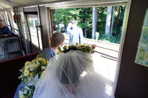奥大井湖上駅結婚式（2012年10月13日）の写真16