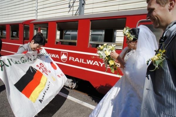 奥大井湖上駅結婚式（2012年10月13日）の写真18