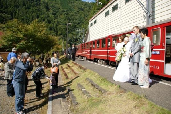 奥大井湖上駅結婚式（2012年10月13日）の写真19