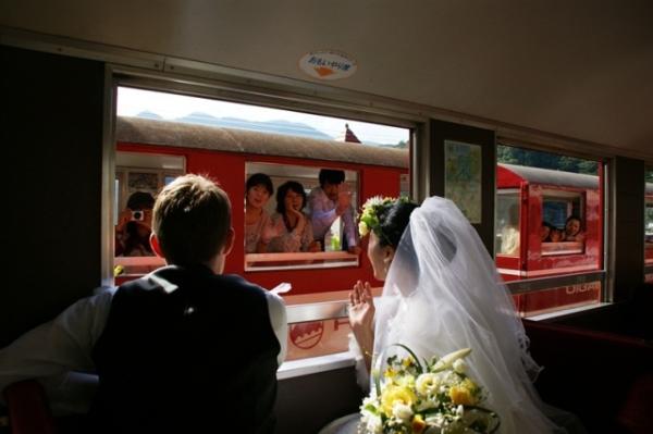 奥大井湖上駅結婚式（2012年10月13日）の写真23