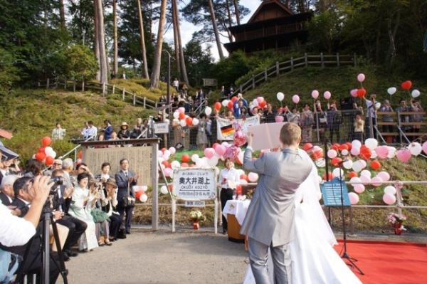 奥大井湖上駅結婚式（2012年10月13日）の写真29