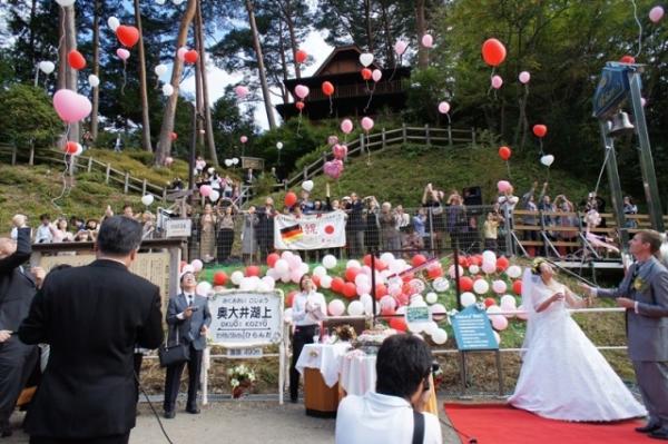 奥大井湖上駅結婚式（2012年10月13日）の写真37