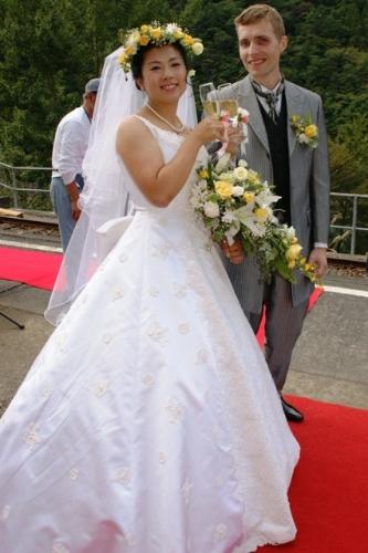奥大井湖上駅結婚式（2012年10月13日）の写真41