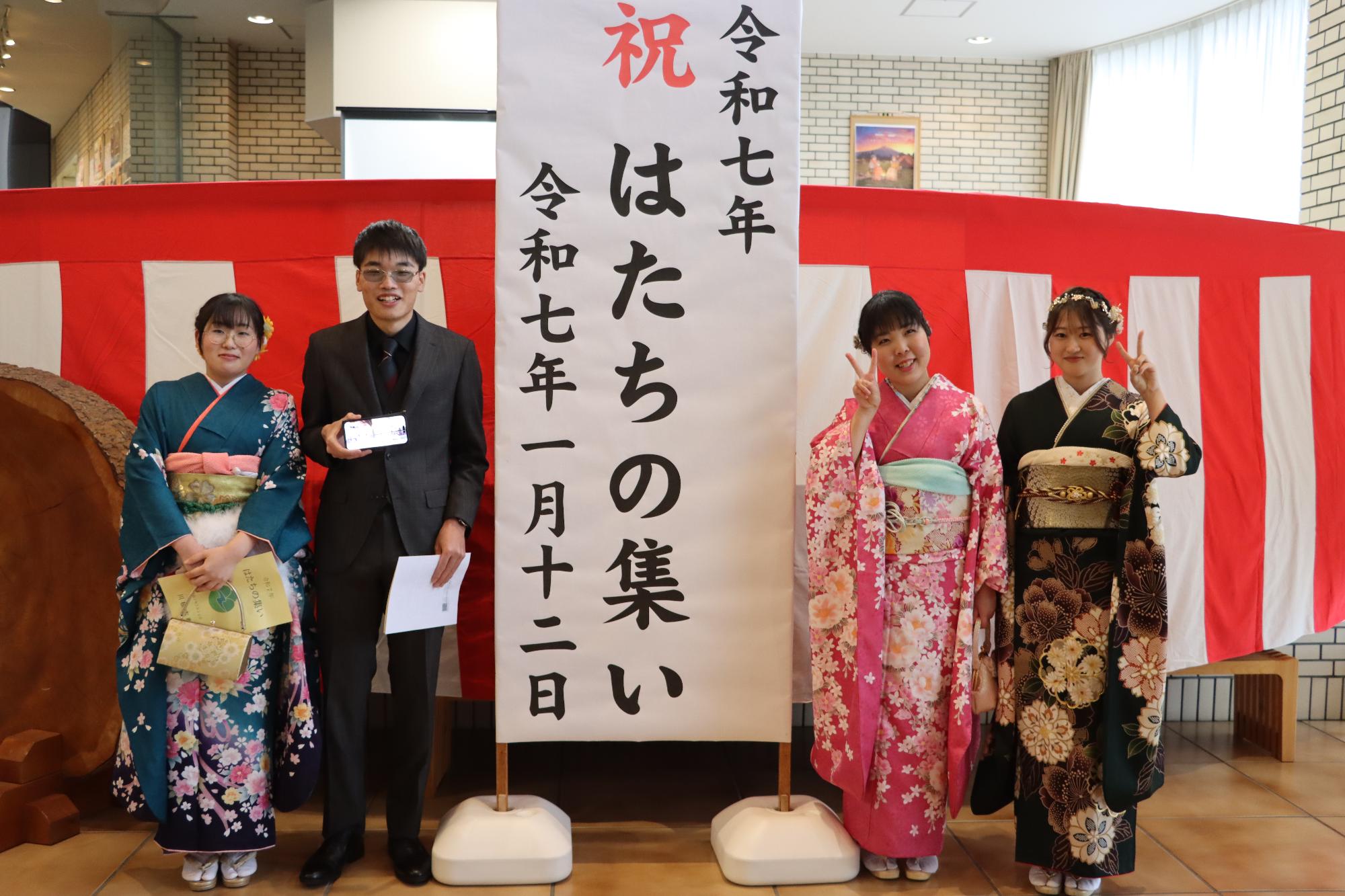 看板のところで記念撮影！