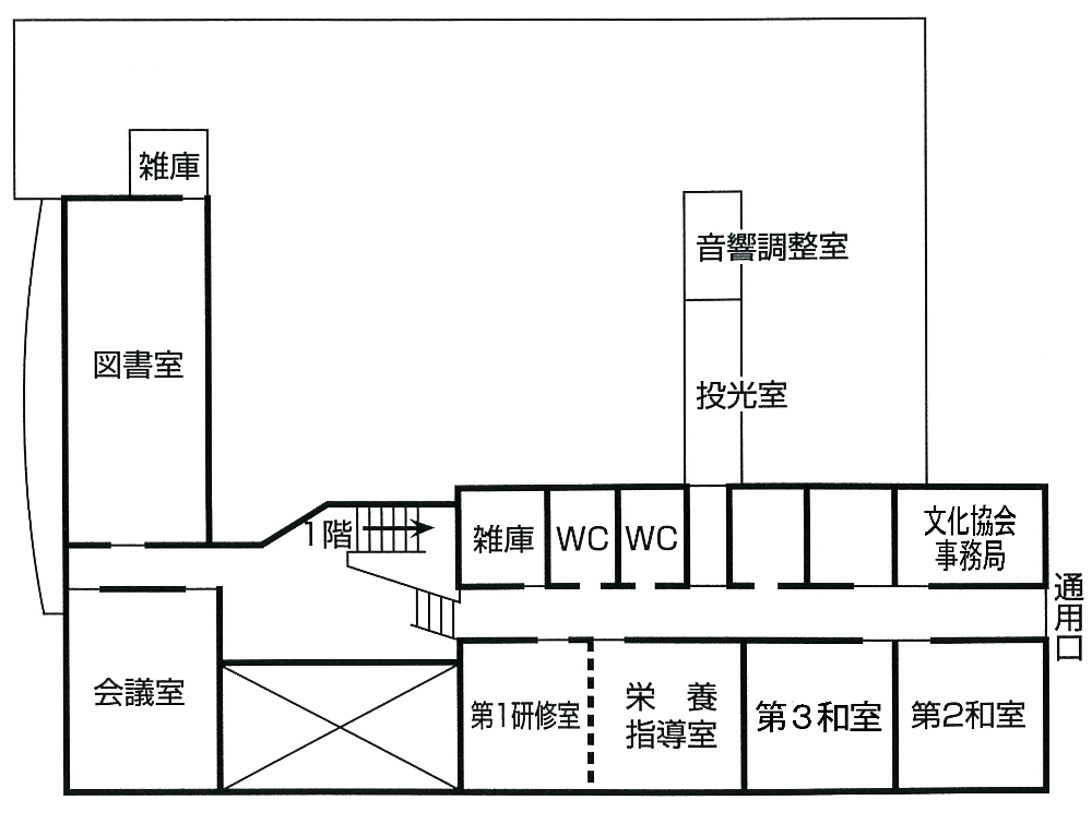 川根本町文化会館_見取り図（2階）