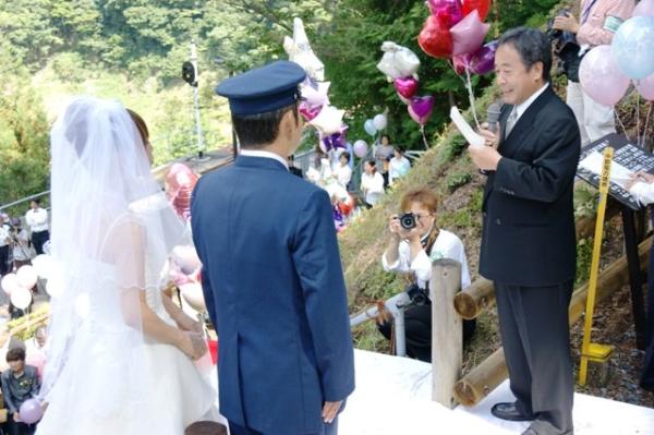 奥大井湖上駅結婚式（2010年）の写真12