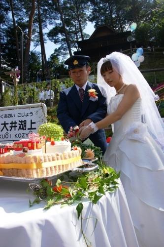 奥大井湖上駅結婚式（2010年）の写真25