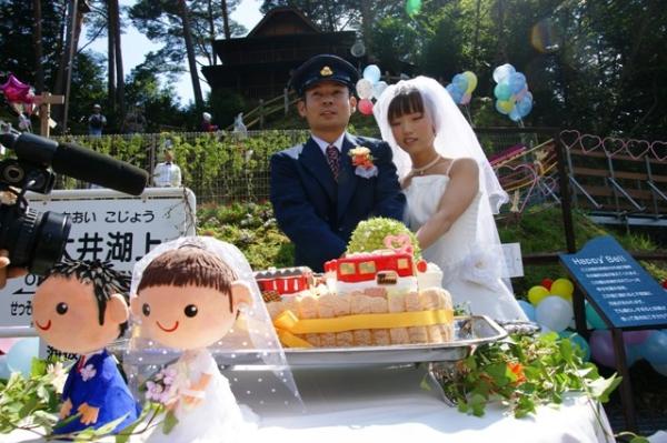 奥大井湖上駅結婚式（2010年）の写真28