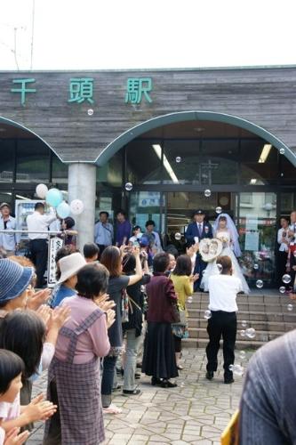 奥大井湖上駅結婚式（2010年）の写真49