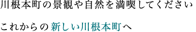 川根本町の景観や自然を 満喫してください これからの新しい川根本町へ